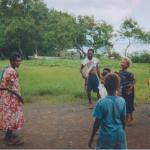 Teaching Frisbee in language on Tongoa